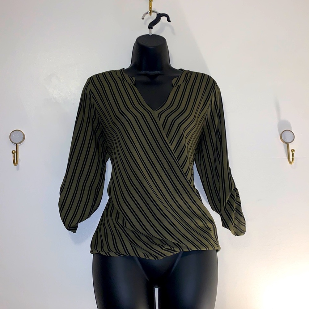 a.n.a Faux Wrap Blouse